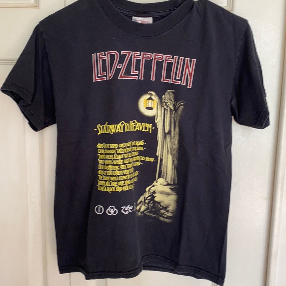 Led Zeppelin Stairway to Heaven shirt.